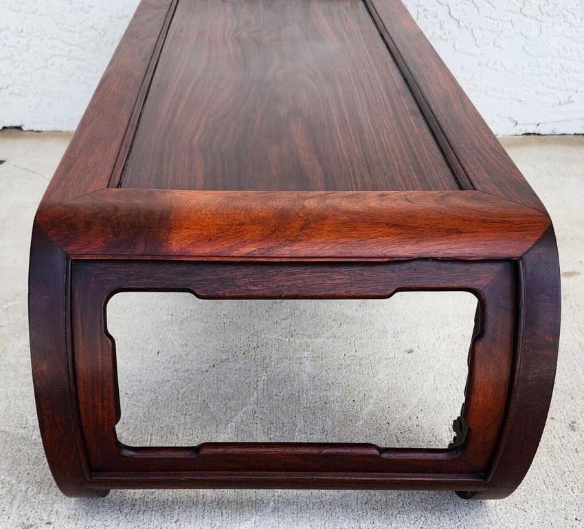 Table basse ancienne en opium et bois de rose - Chinoiserie asiatique Bon état - En vente à Lake Worth, FL