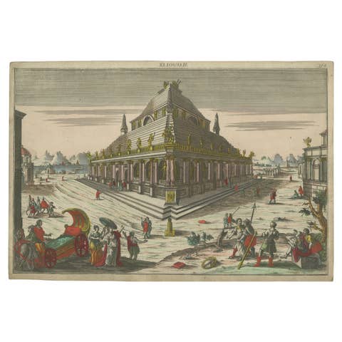 Mausolee – Mausoleum of Halicarnassus Optical Print by Probst c.1780