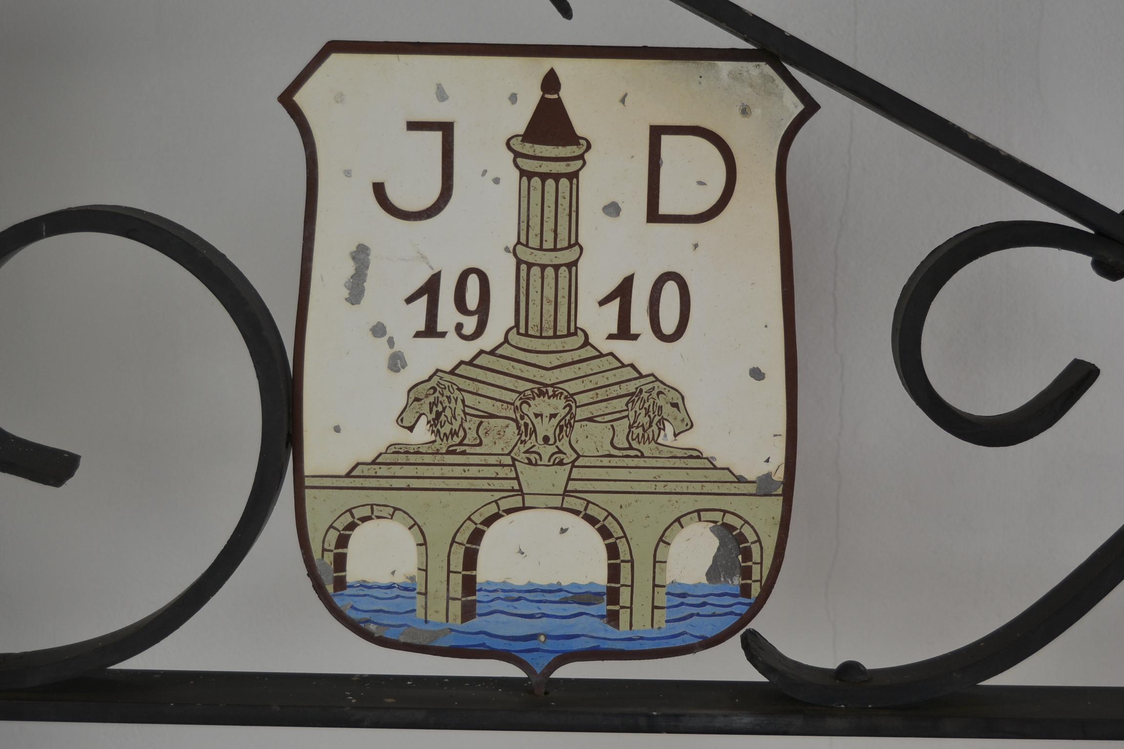 Antique Optician's Trade Sign, Belgium, Early 20th Century In Good Condition In Retie, BE