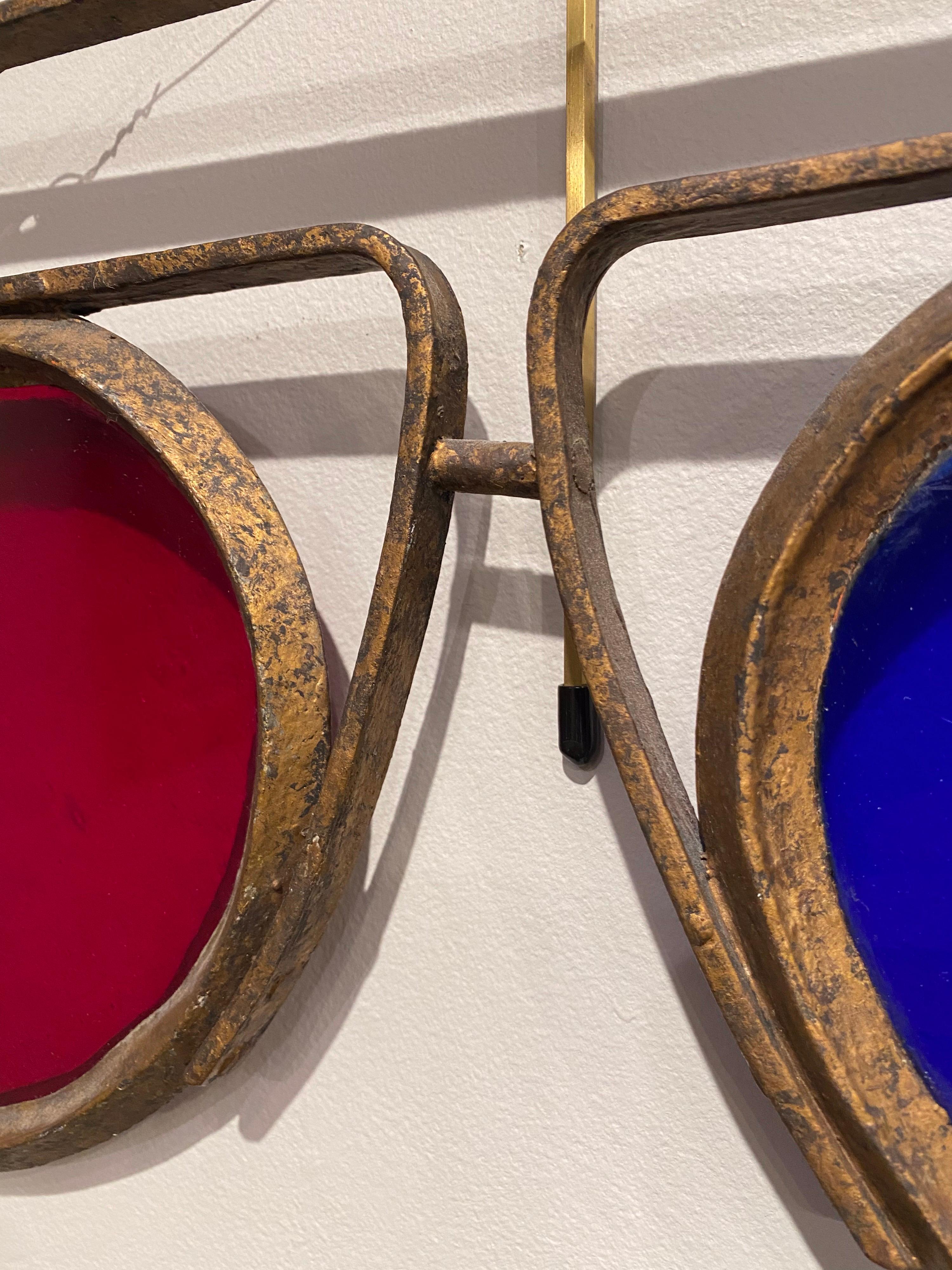 Antique Optometrist Trade Sign In Good Condition In Huntington, NY