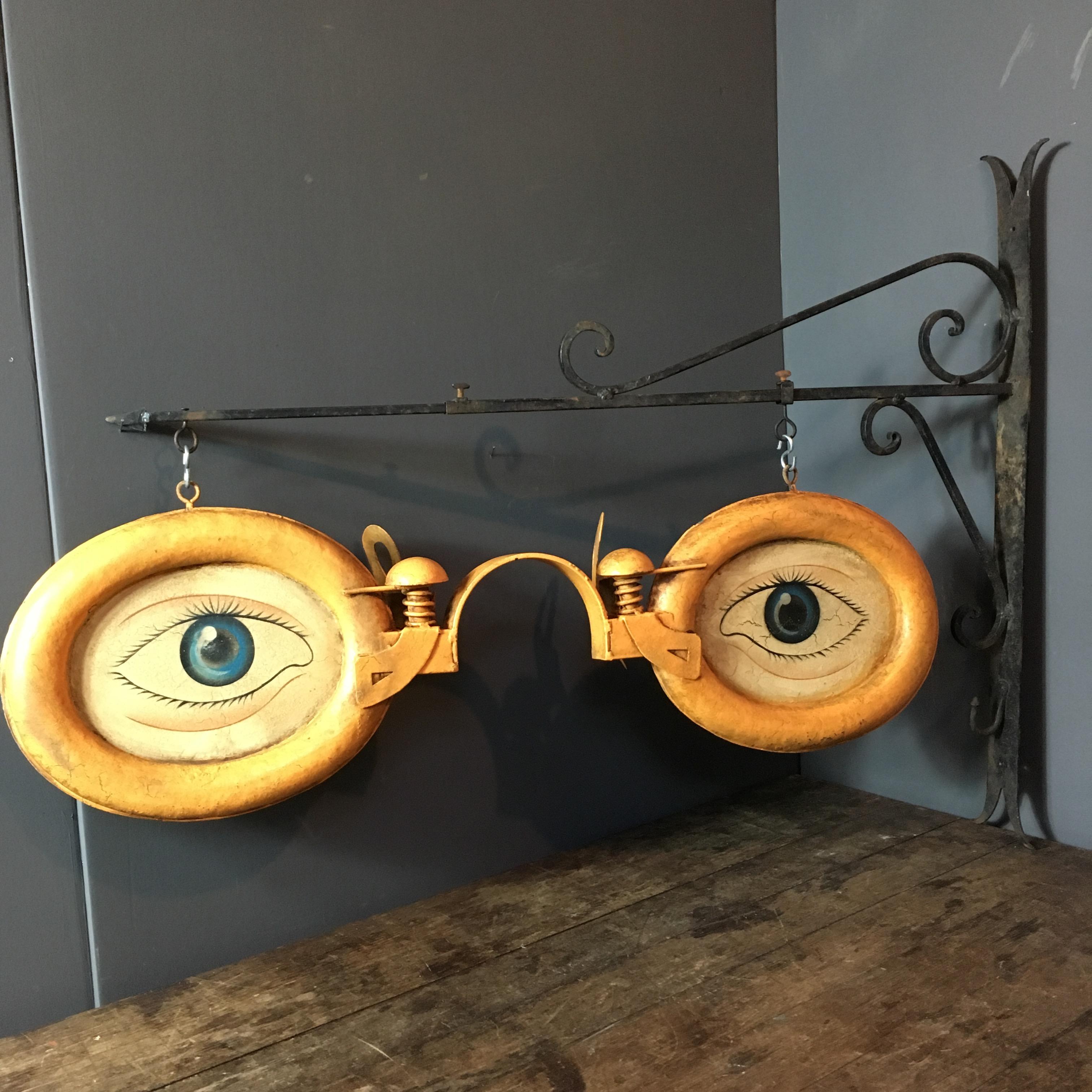 antique optometrist sign
