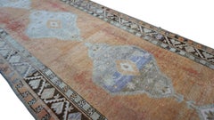 Antique Orange and Pink Osuhak Wool Runner 4'11''x22'4''