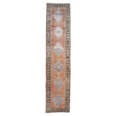 Antique Orange and Pink Osuhak Wool Runner 4'11''x22'4''