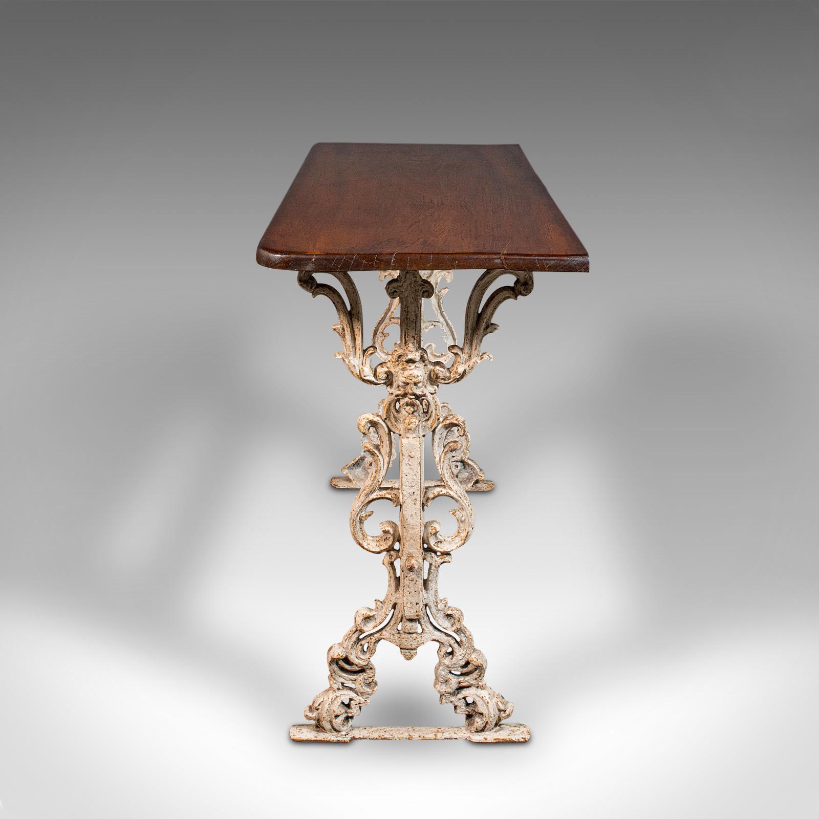 antique walnut console table