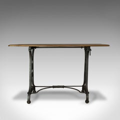 Orangery Table, English, Industrial, Machinist, Victorian, Side, circa 1900