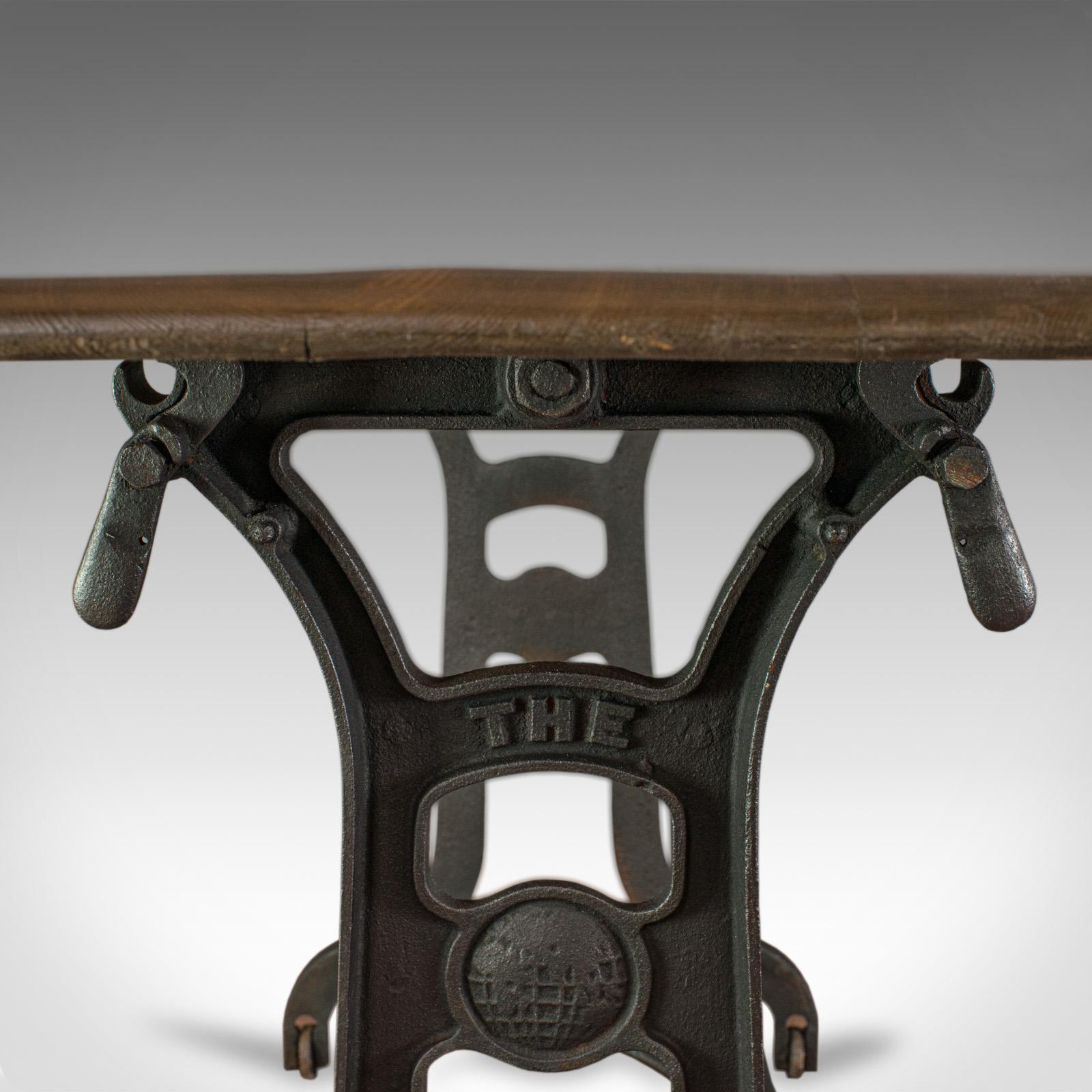 Mesa de invernadero, Inglesa, Industrial, Maquinista, Victoriana, Lateral, circa 1900 siglo XIX en venta
