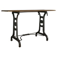 Used Orangery Table, English, Industrial, Machinist, Victorian, Side, circa 1900