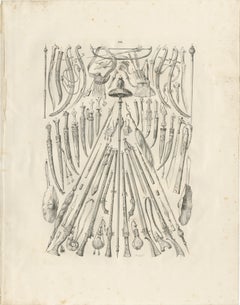 Antique Oriental Arms and Daggers Study from Maximilian in Bavaria, 1846