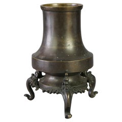 Encensoir oriental ancien sur pied en bronze 19ème siècle