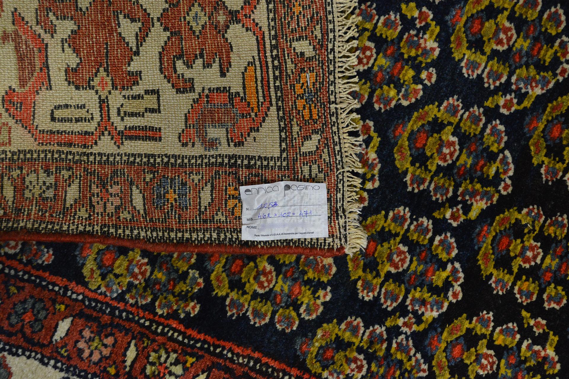 Central Asian Antique Oriental Gallery Carpet For Sale