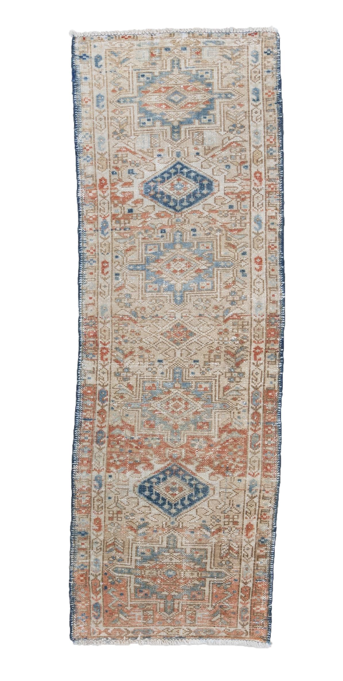 Persian Antique Oriental Karaja Runner Rug