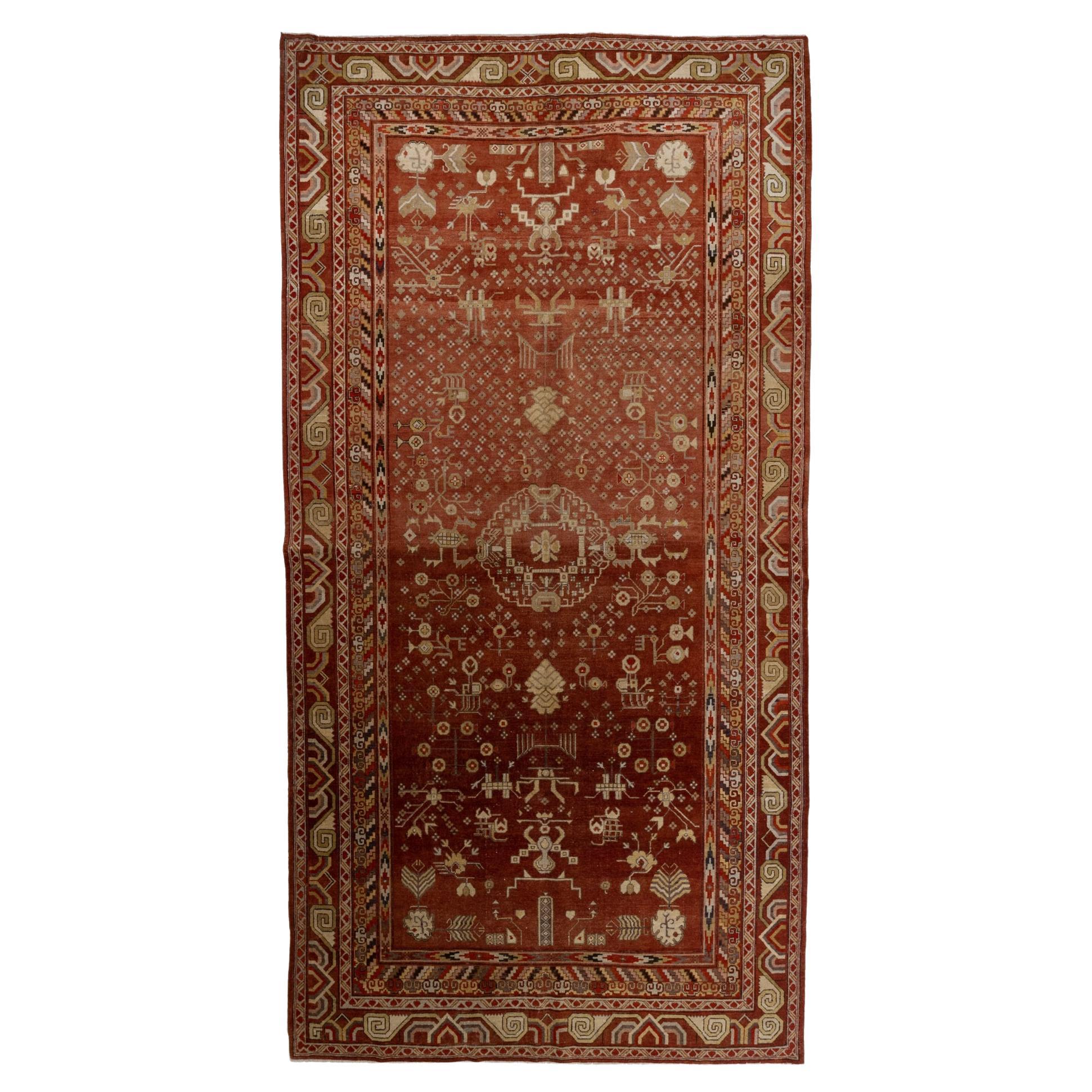 Antique Oriental Khotan Rug For Sale