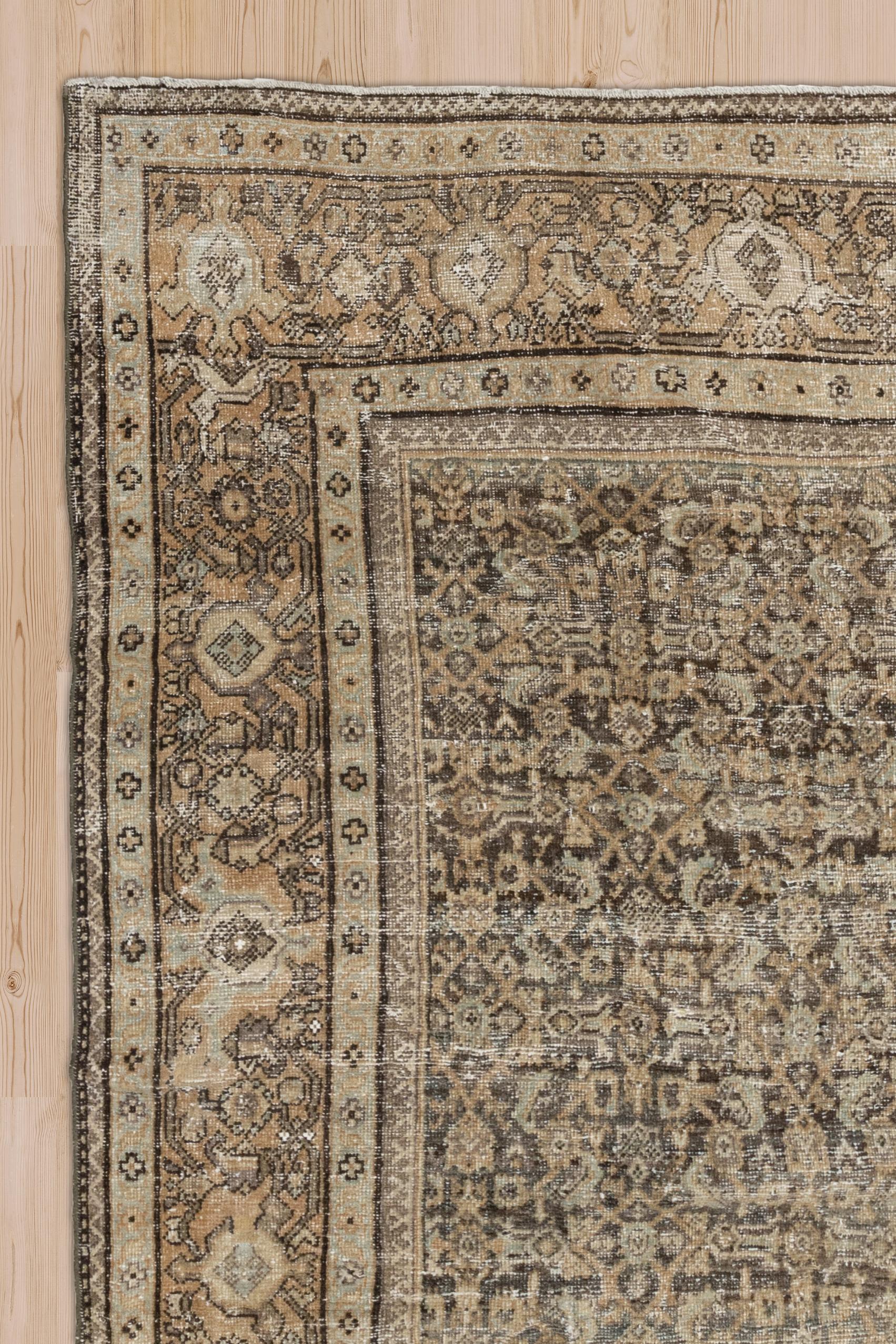 Hand-Woven Oversize Persian Mahal Rug For Sale