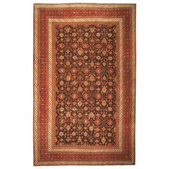 Antique Oriental Oversized Indian Agra Rug. Size: 15 ft 2 in x 23 ft 8 in