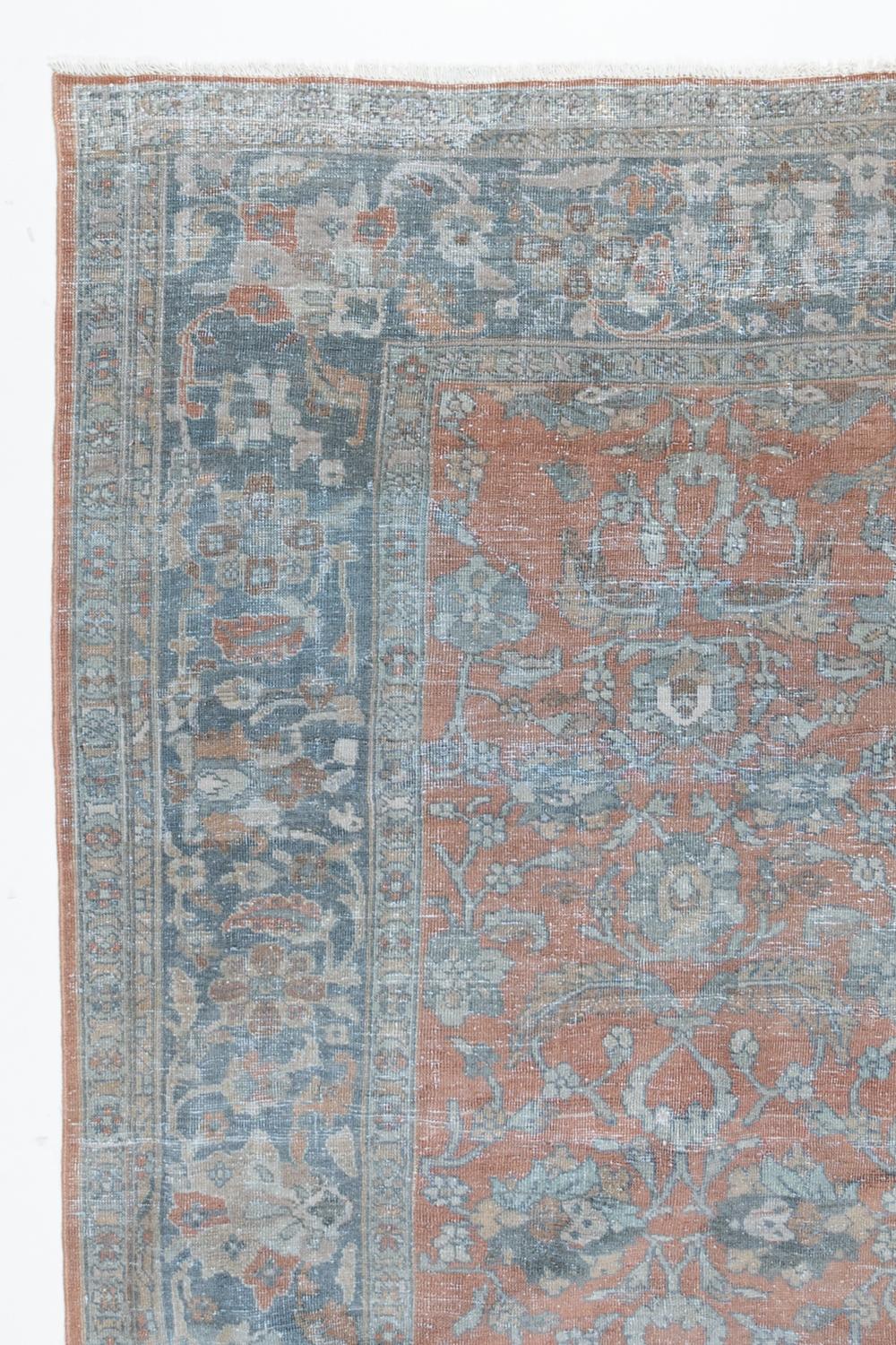 Persiano Antique Oriental Persian Mahal Rug