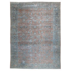 Antique Oriental Persian Mahal Rug