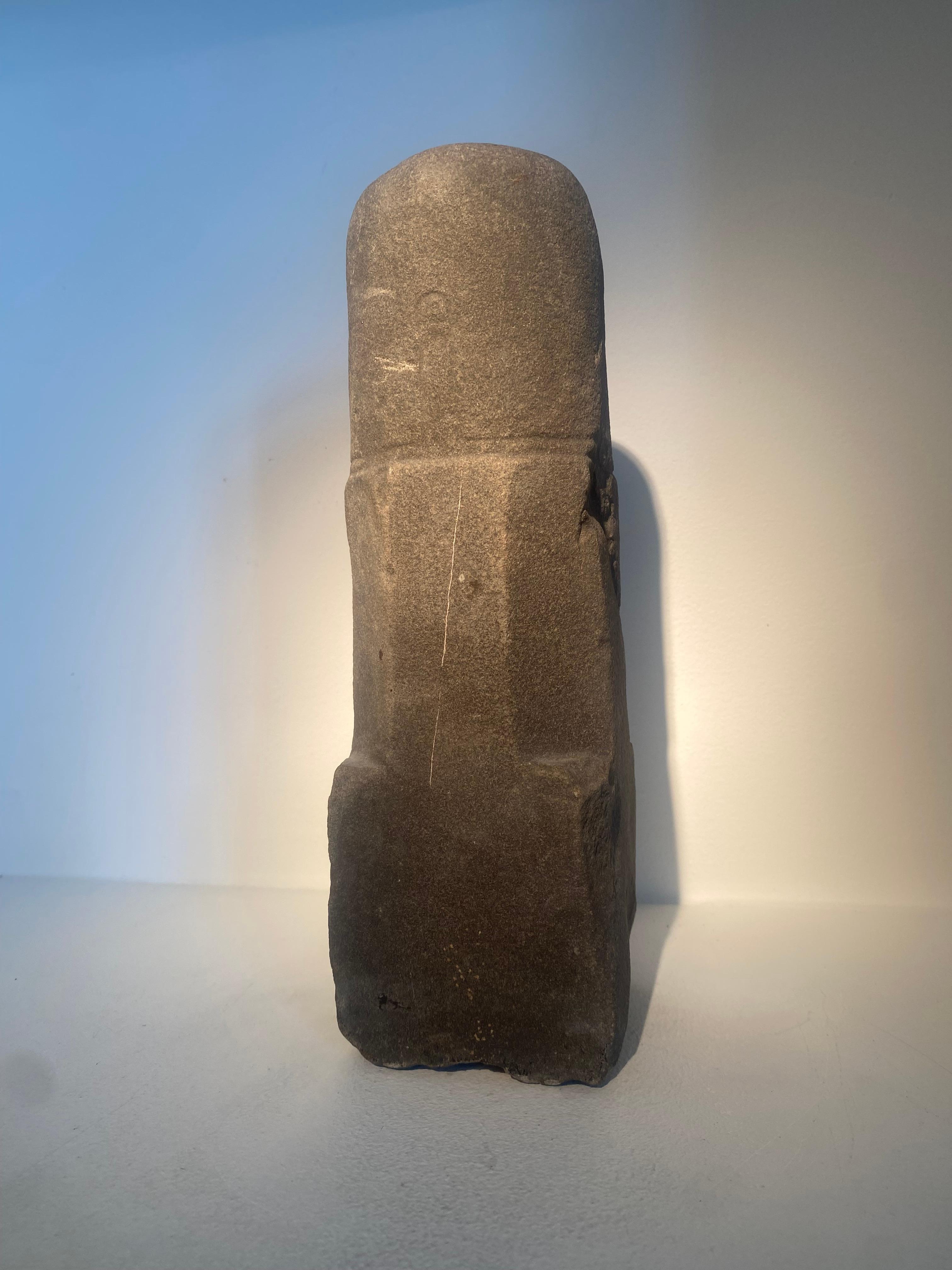 Hand-Carved Antique Oriental Phallic Lingam Stone For Sale