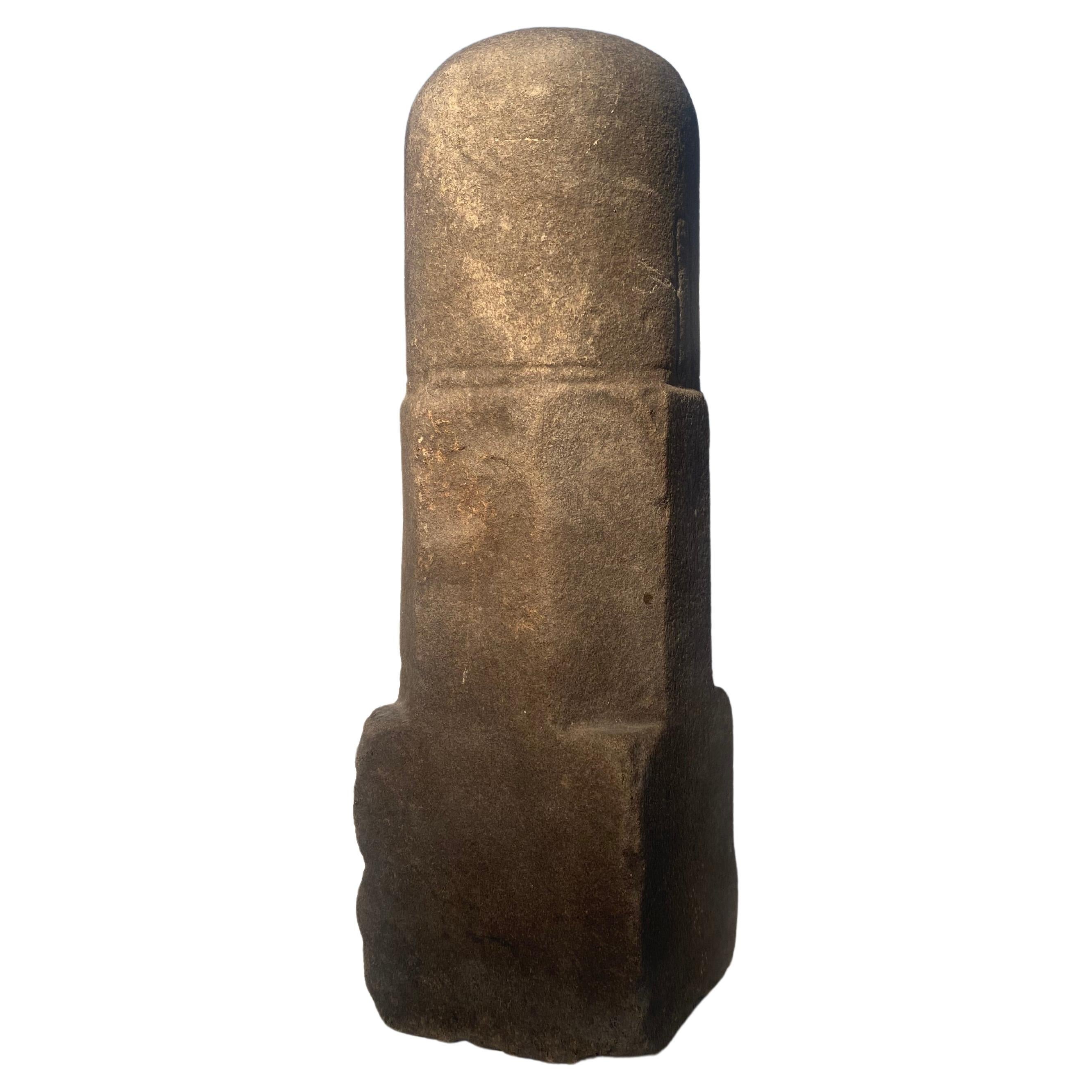 Antique Oriental Phallic Lingam Stone For Sale