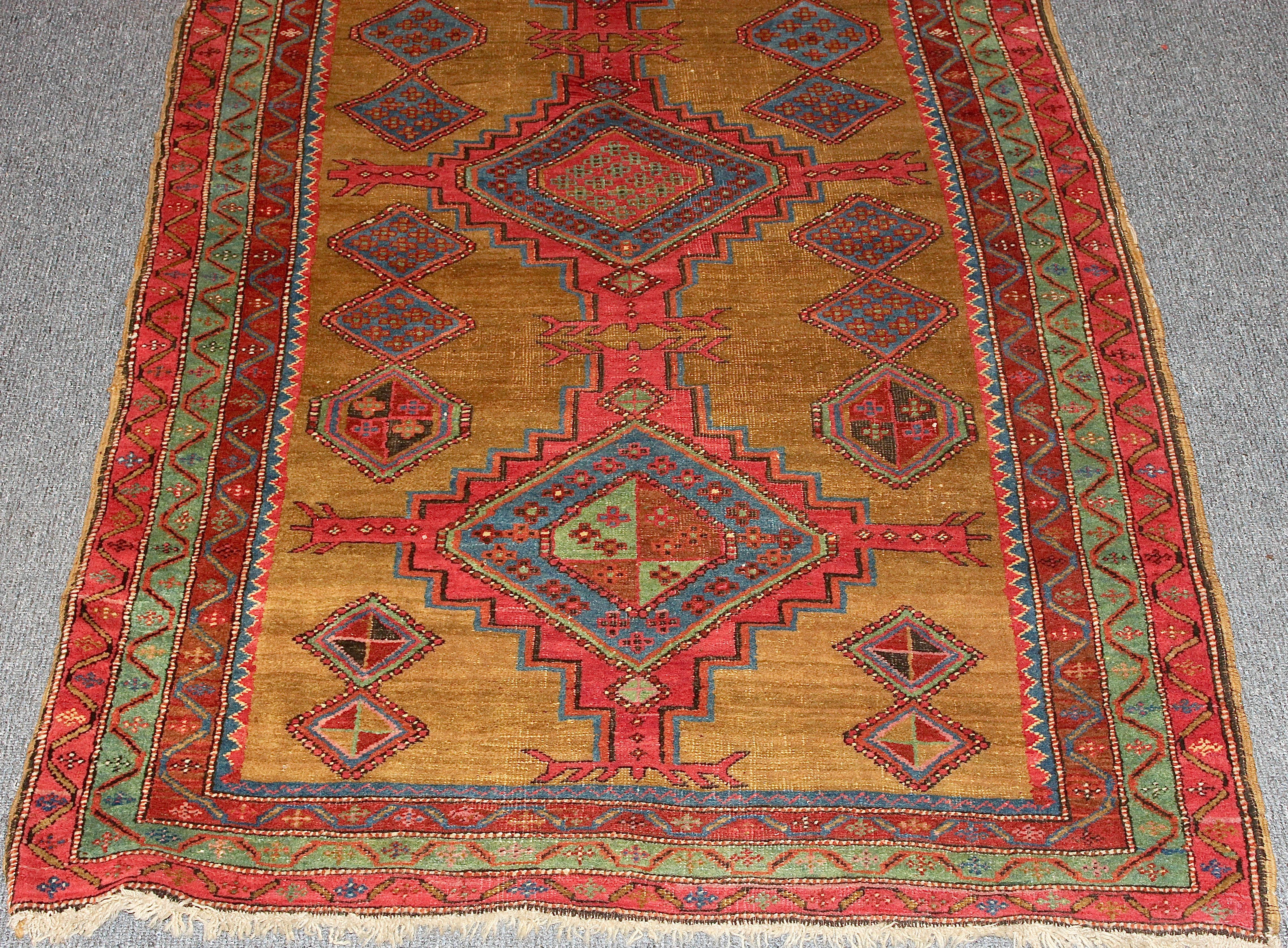 19th Century Antique Oriental Rug, Long Runner, Orient Carpet For Sale