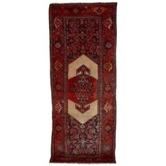 Tapis oriental ancien, tapis de couloir, tapis d'Orient