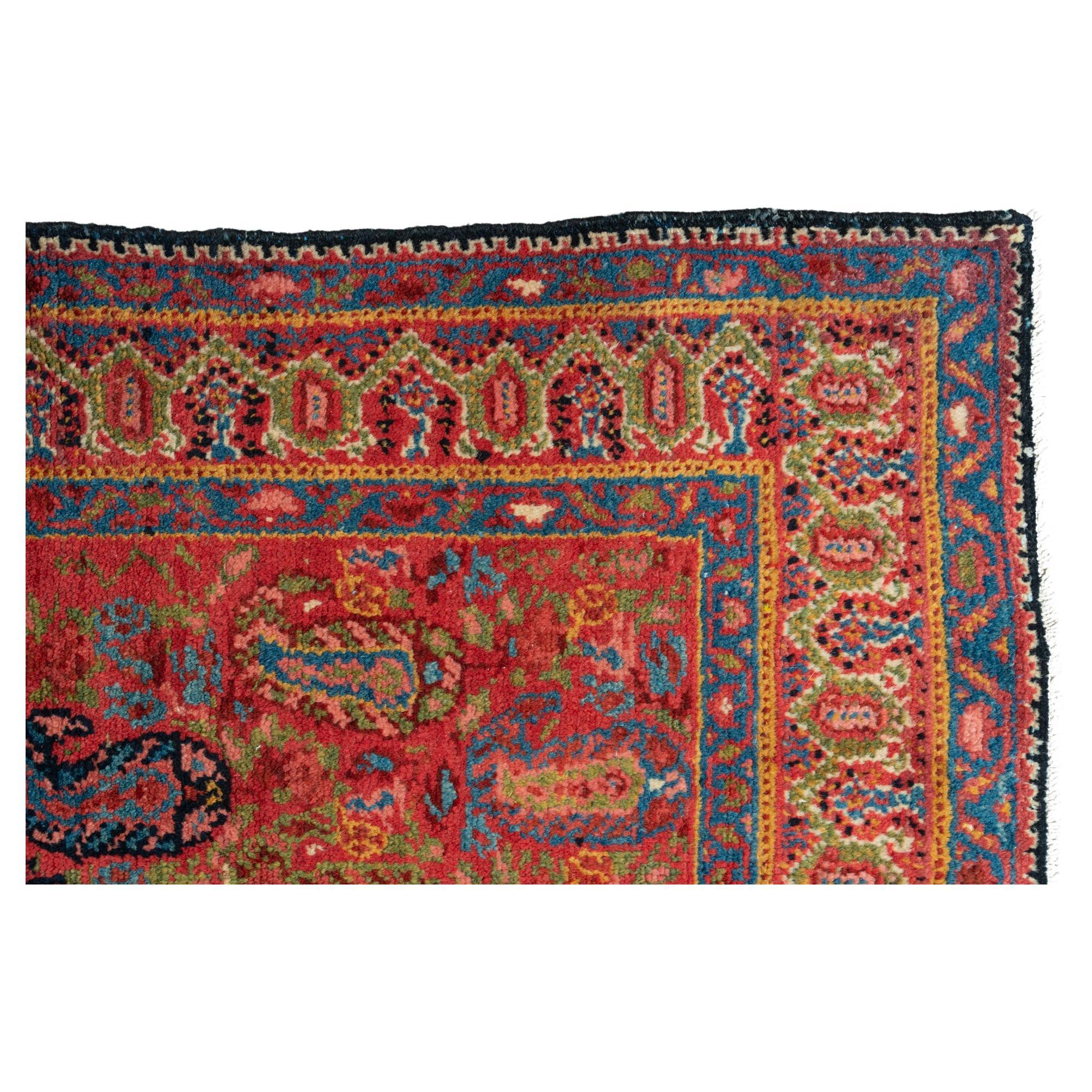 Antique Oriental Runner with Paisley Design For Sale 2