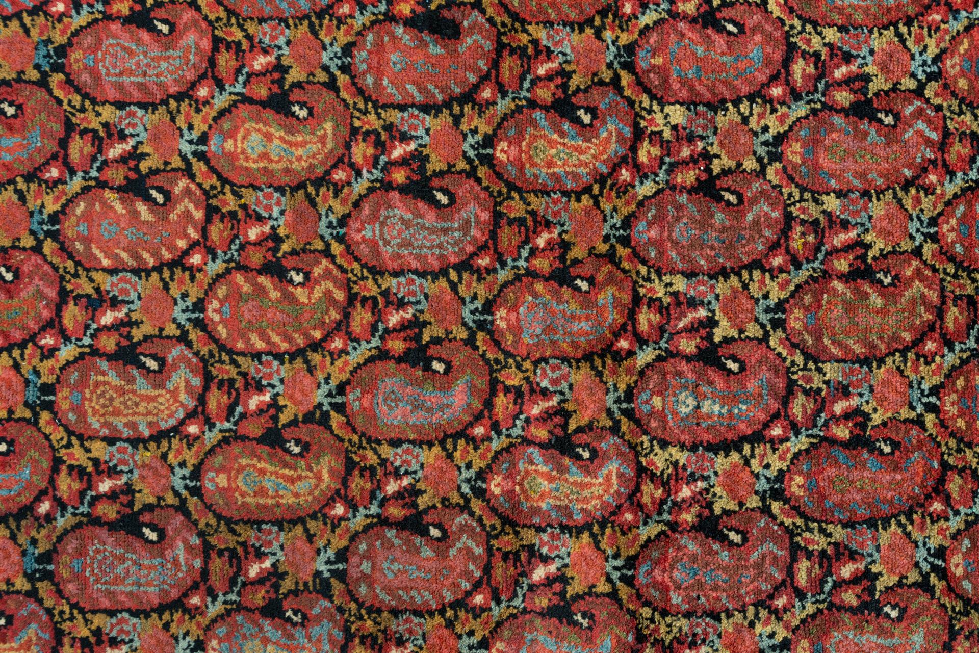 20th Century Antique Oriental Runner with Paisley Design For Sale
