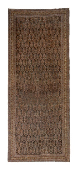 Tapis ancien de galerie orientale Shiraz oriental