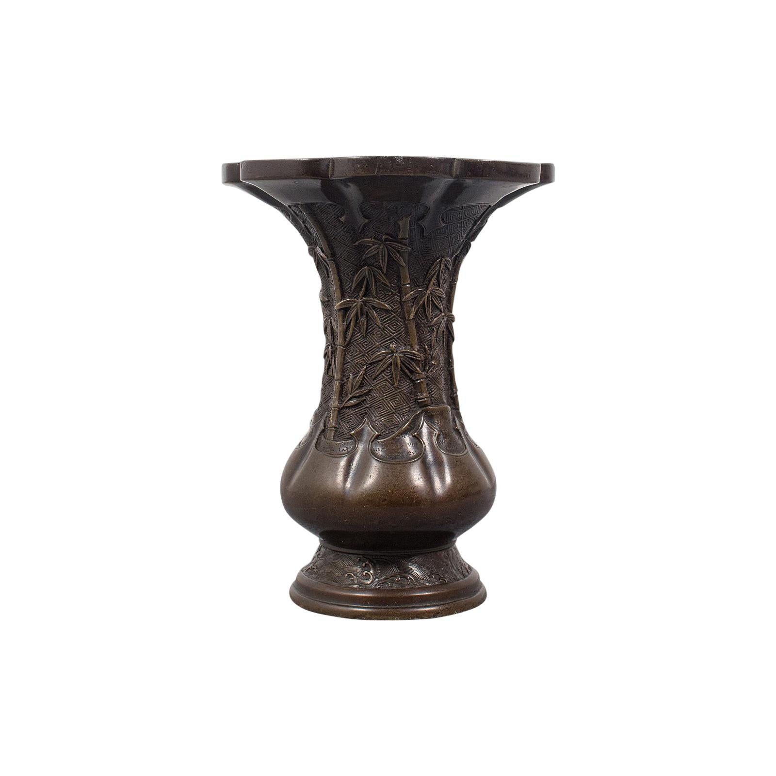 Antique Oriental Vase, Chinese, Bronze, Decorative Baluster Urn, Victorian, 1900