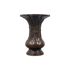 Antique Oriental Vase, Chinese, Bronze, Decorative Baluster Urn, Victorian, 1900