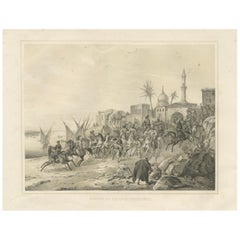 Antike orientalische Prozession von Mehmed Ali Pascha auf dem Nil, Ägypten, 1846