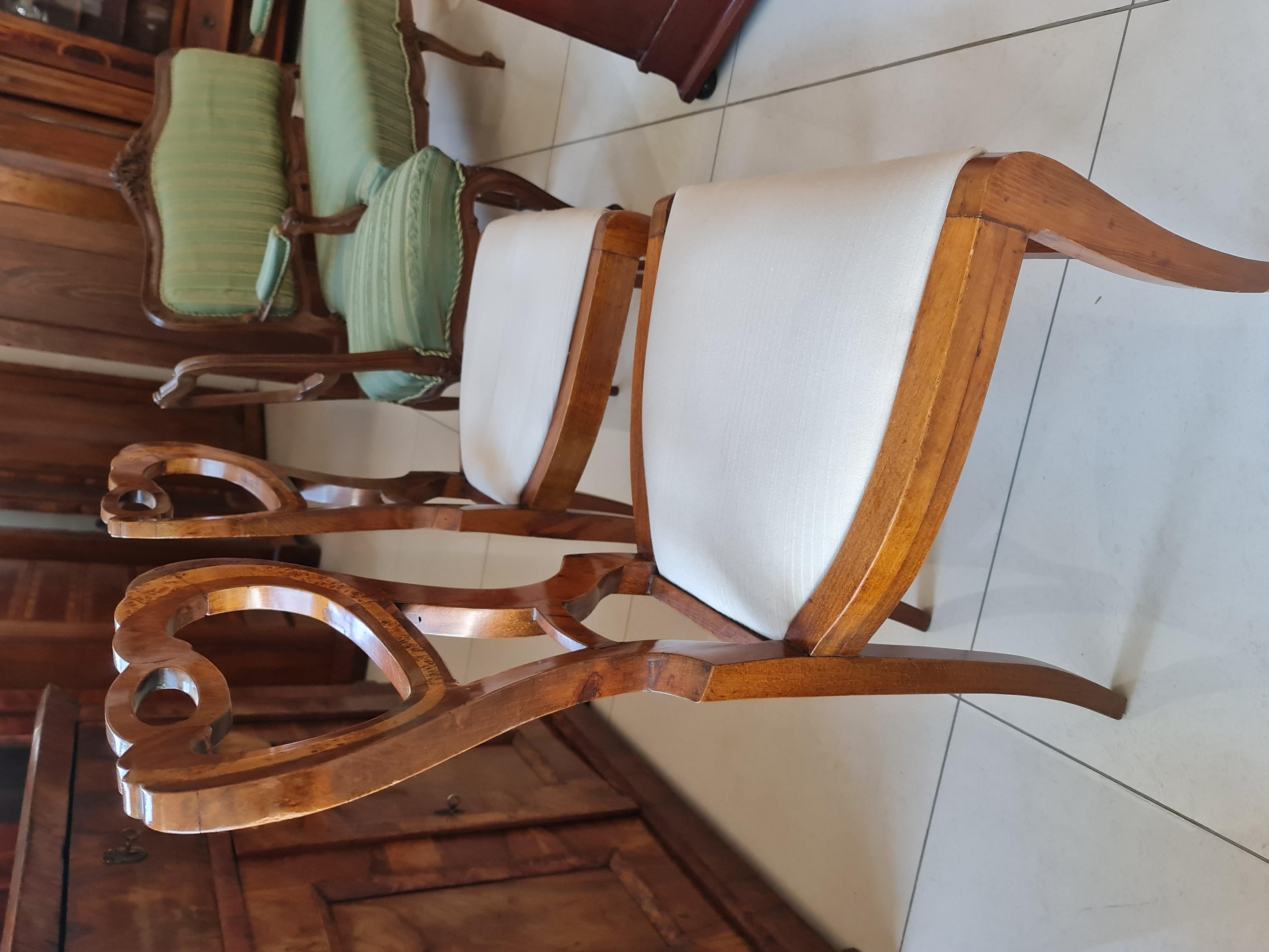 Antique Original Biedermeier chairs, 19-20 centuries In Good Condition For Sale In Kerepes, HU
