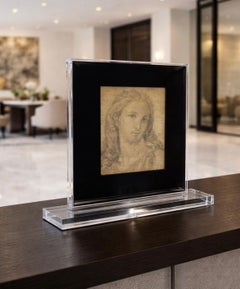 Antike Original Camillo Procaccini Bild Zeichnung von Jesus Christus 16. Jahrhundert