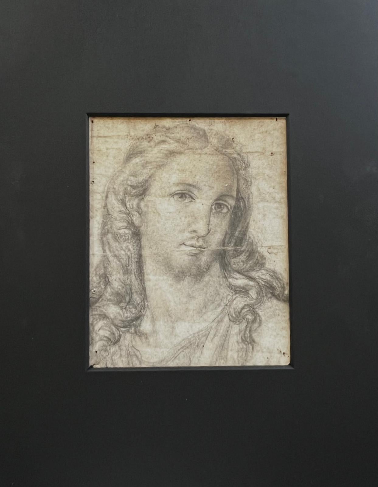 Antike Original Camillo Procaccini Bild Zeichnung von Jesus Christus 16. Jahrhundert (Handbemalt) im Angebot