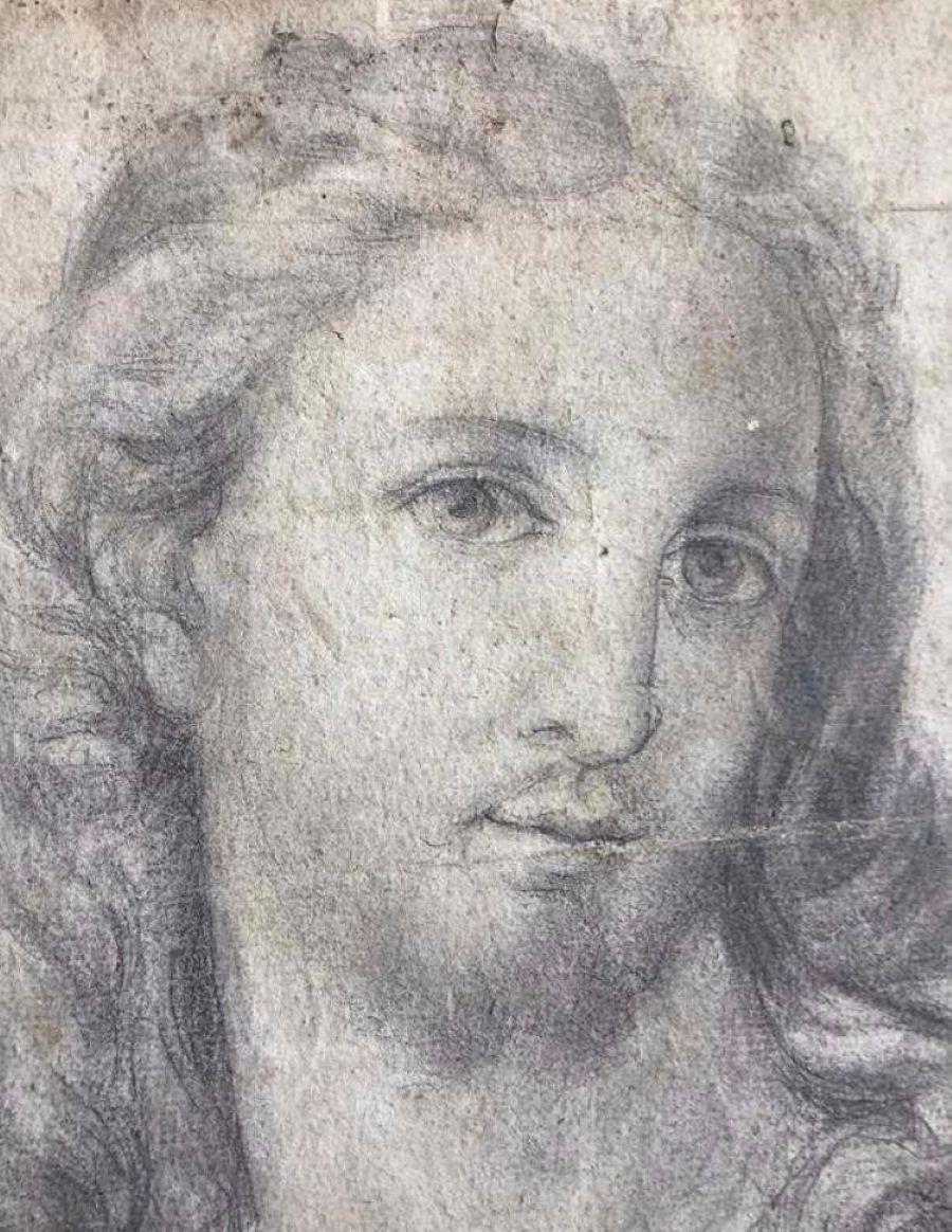 Antike Original Camillo Procaccini Bild Zeichnung von Jesus Christus 16. Jahrhundert (Renaissance) im Angebot