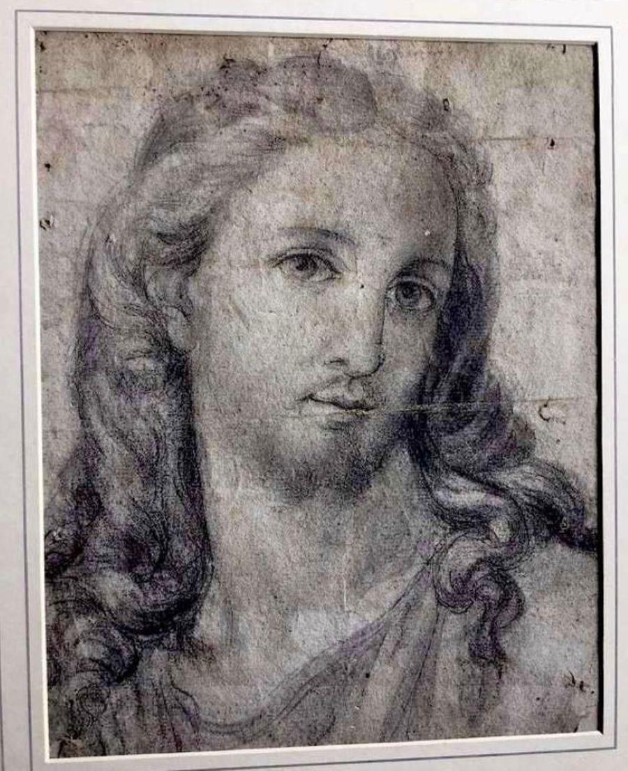 Antike Original Camillo Procaccini Bild Zeichnung von Jesus Christus 16. Jahrhundert im Angebot 1