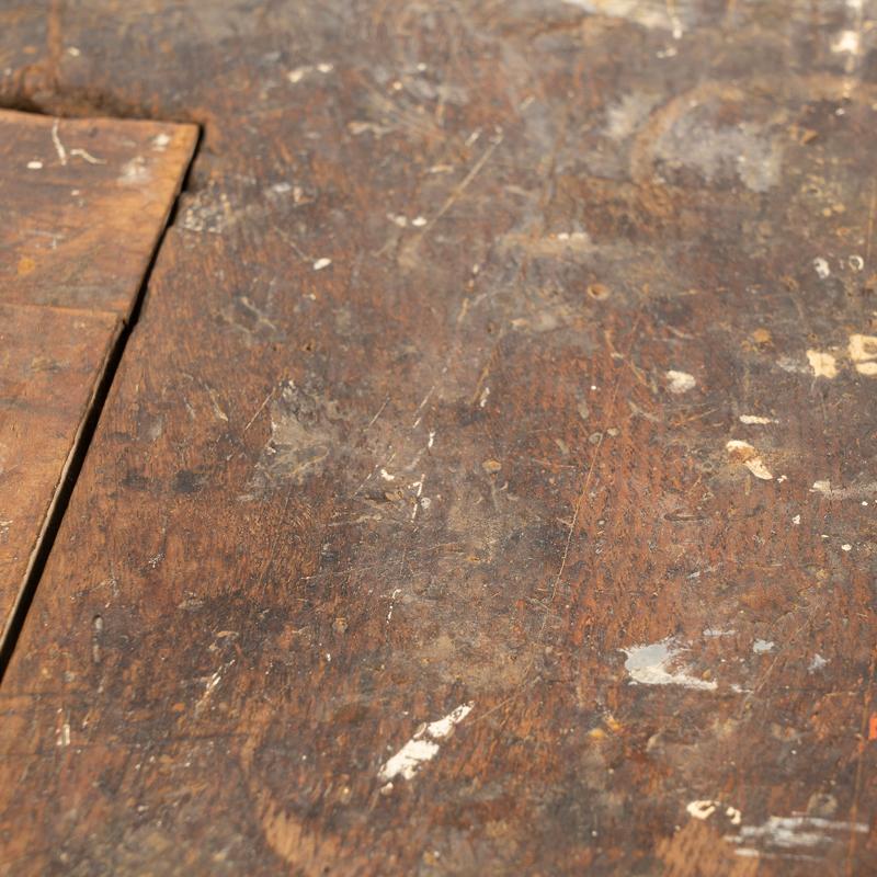 20th Century Antique Original Carpenter's Workbench Narrow Rustic Console Table