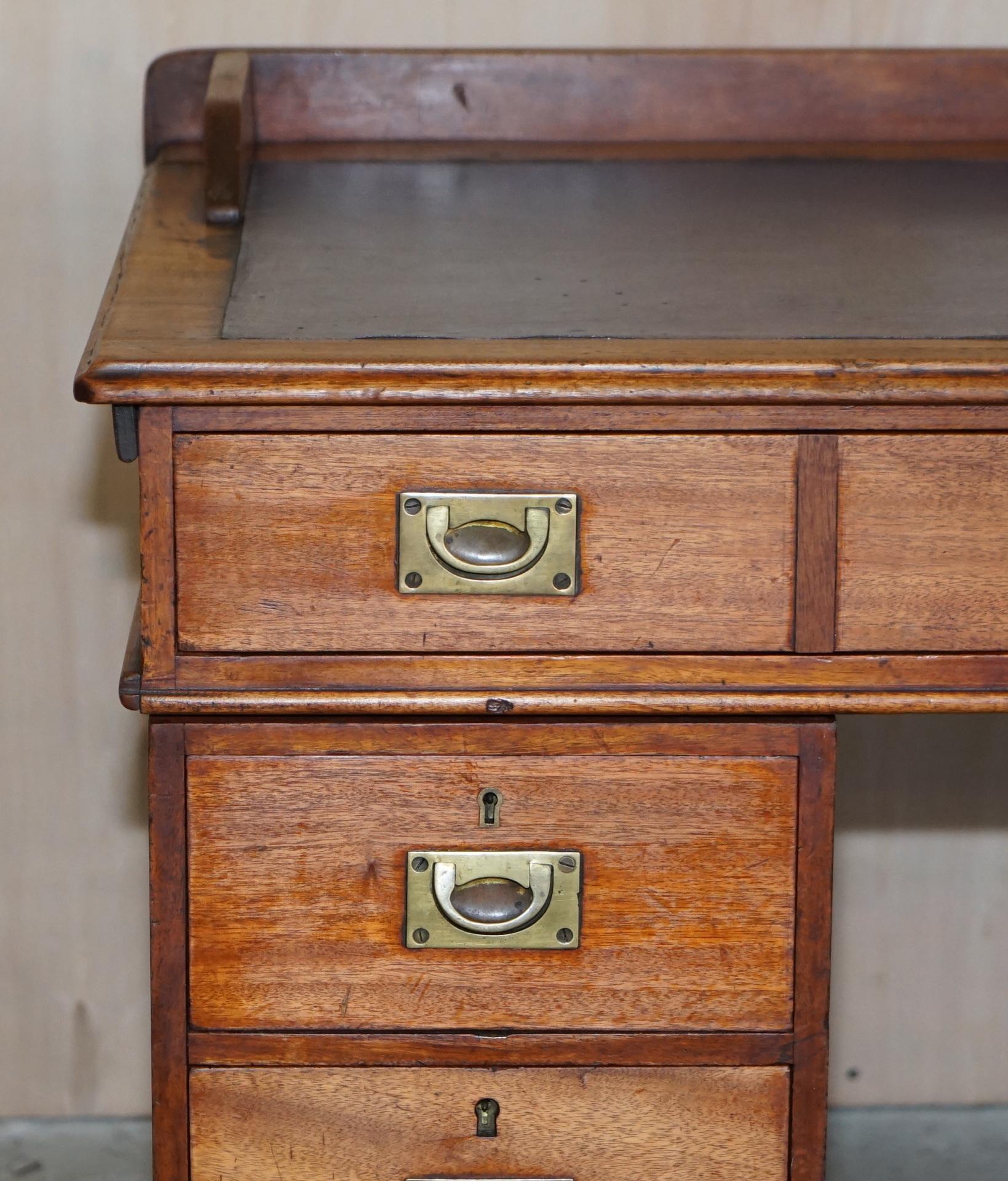 Antique Original circa 1880 Naval Military Campaign Parter Desk Map Drawer 2