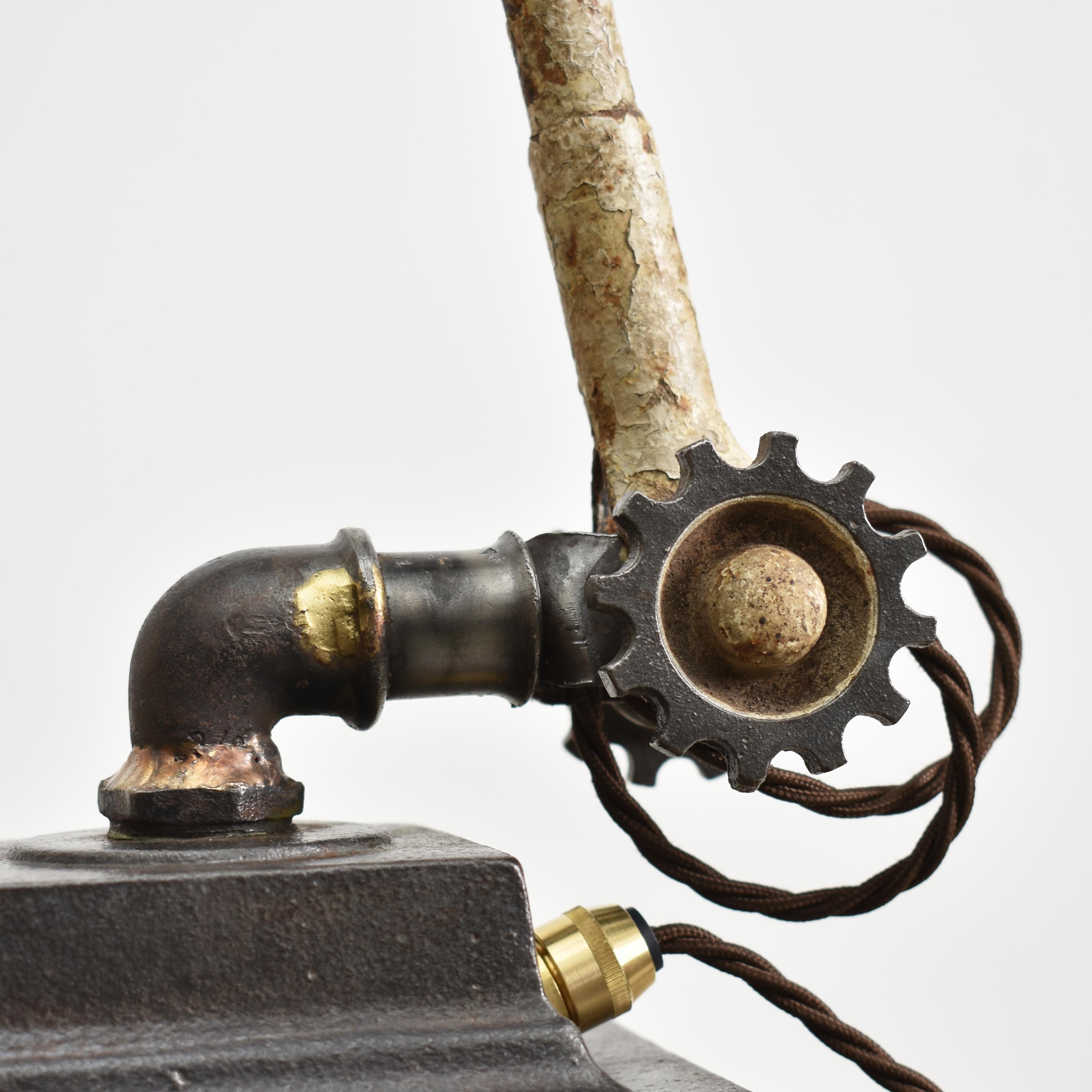 Antique Original Cog Industrial Dugdills Desk Lamp, 1930s For Sale 1