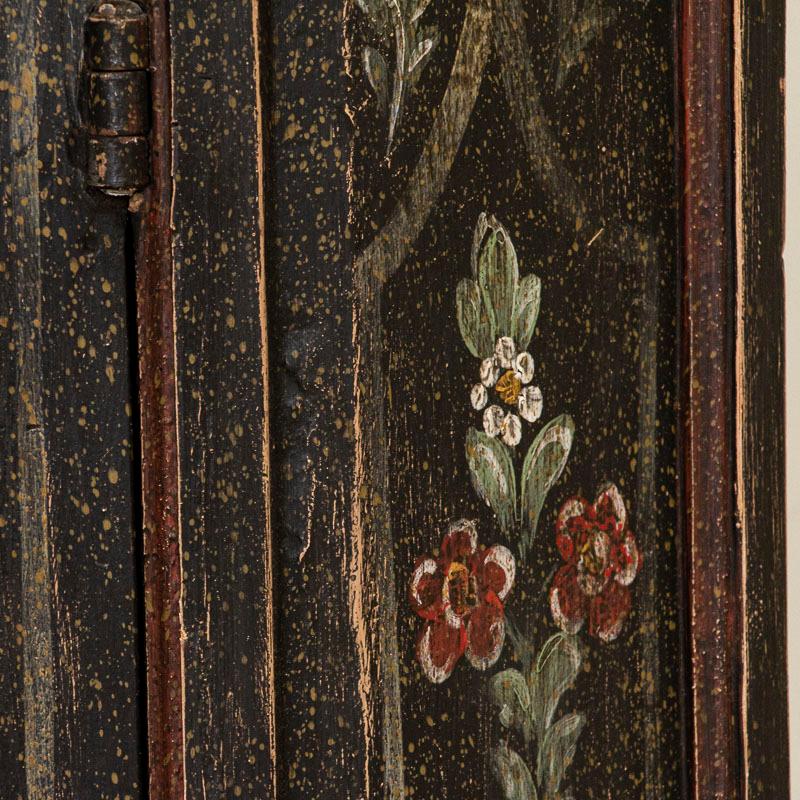Antike Original Blumen und Herz gemalt Armoire Schrank aus Deutschland 2