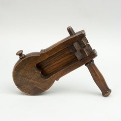 Antique, Original Football Rattle in Beech Wood