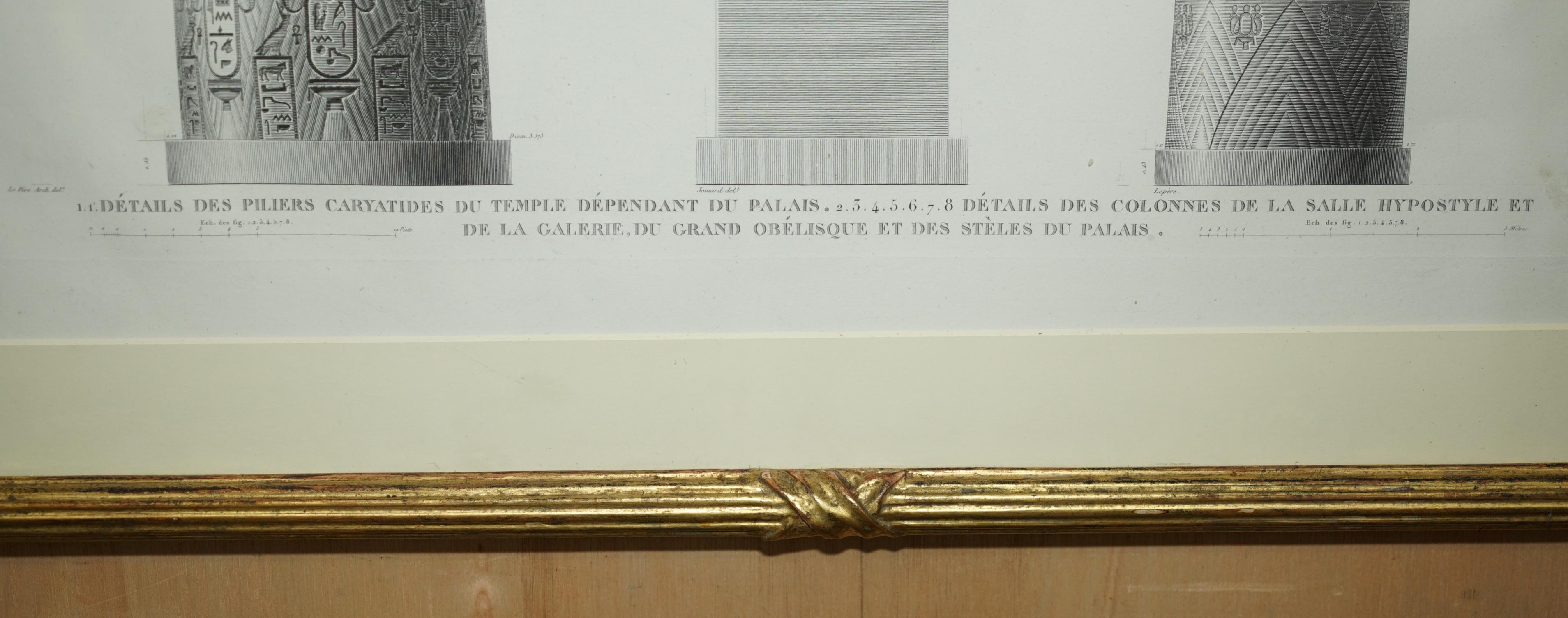 ANTIQUE ORIGINAL GRAN TOUR PARIS 1829 VOL 3 PL.30 PRiNTO DI THEBES KARNAK EGITTO in vendita 9