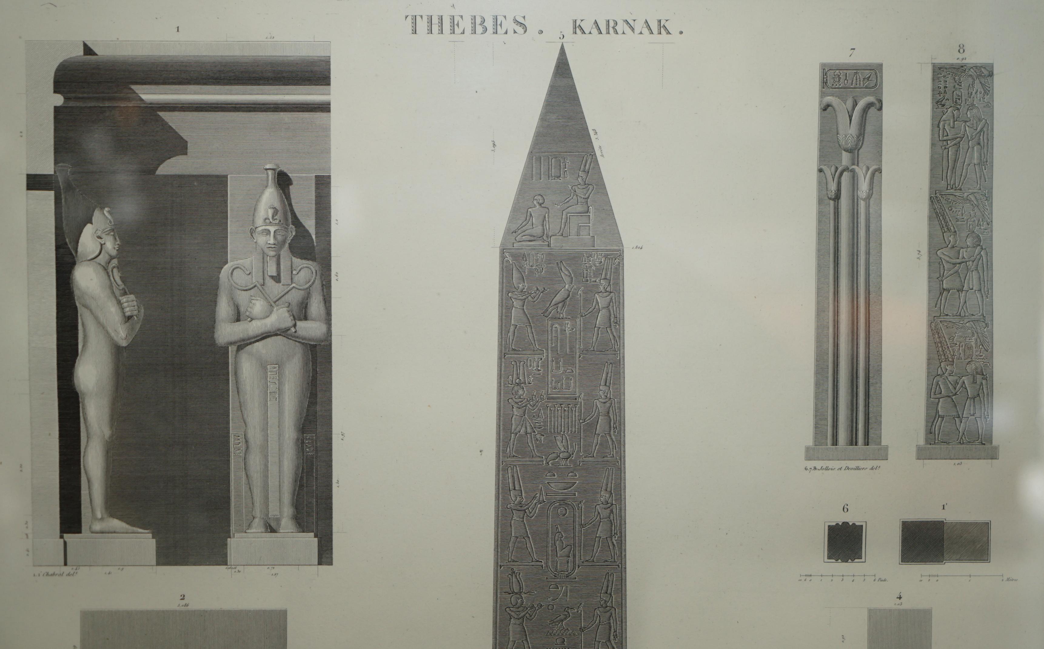Casa Reale Antiquariato

Royal House Antiques è lieta di offrire in vendita questa splendida stampa originale egiziana Gran Tour Thebes Karnak incorniciata in oro su lastra di rame 2a edizione (Parigi, 1829, vol. III, pl. 30).

Si tratta di una