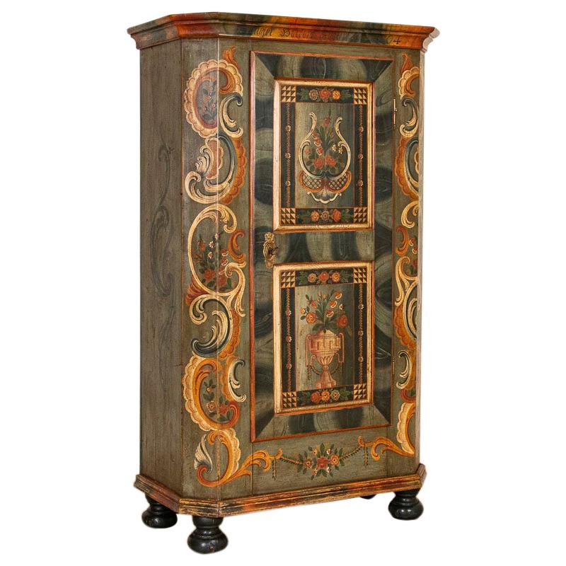 Antique Single Door Armoire 2 For Sale on 1stDibs