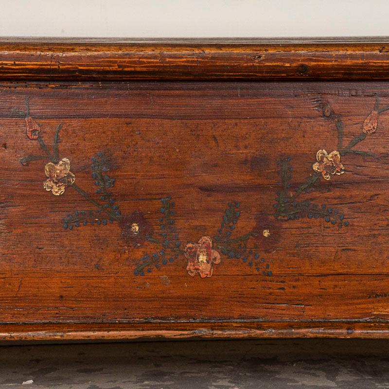Antique Original Hand Painted Bench from Romania 2