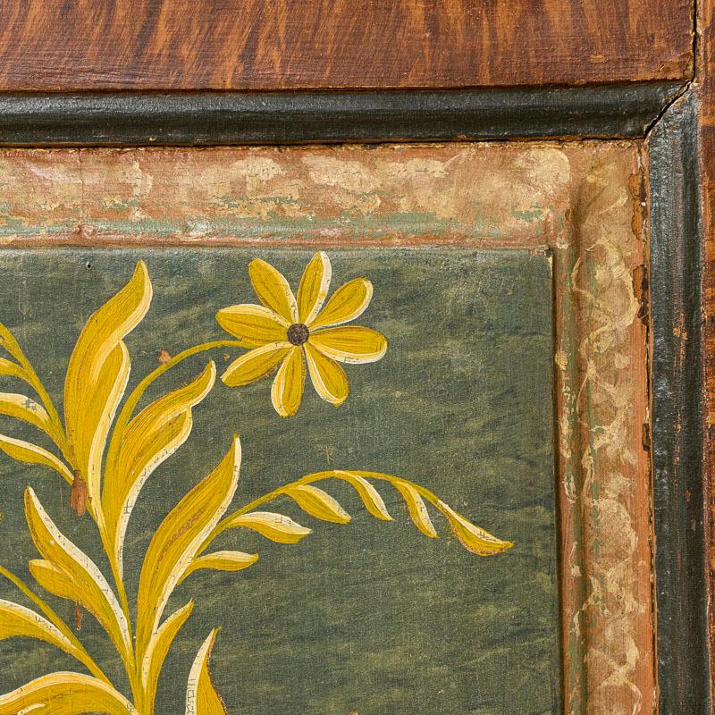 Antique Original Hand-Painted Cabinet Cupboard from Sweden Dated 1785 4