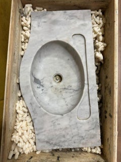 ANTIQUE ORIGINAL ITALIAN CARRARA MARBLE SINK began 20th Century