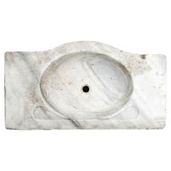 Vintage ORIGINAL ITALIAN CARRARA MARBLE SINK began 20th Century