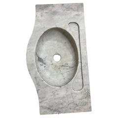 ANTIGUO FREGADERO ORIGINAL ITALIANO DE MÁRMOL DE CARRARA principios del siglo XX