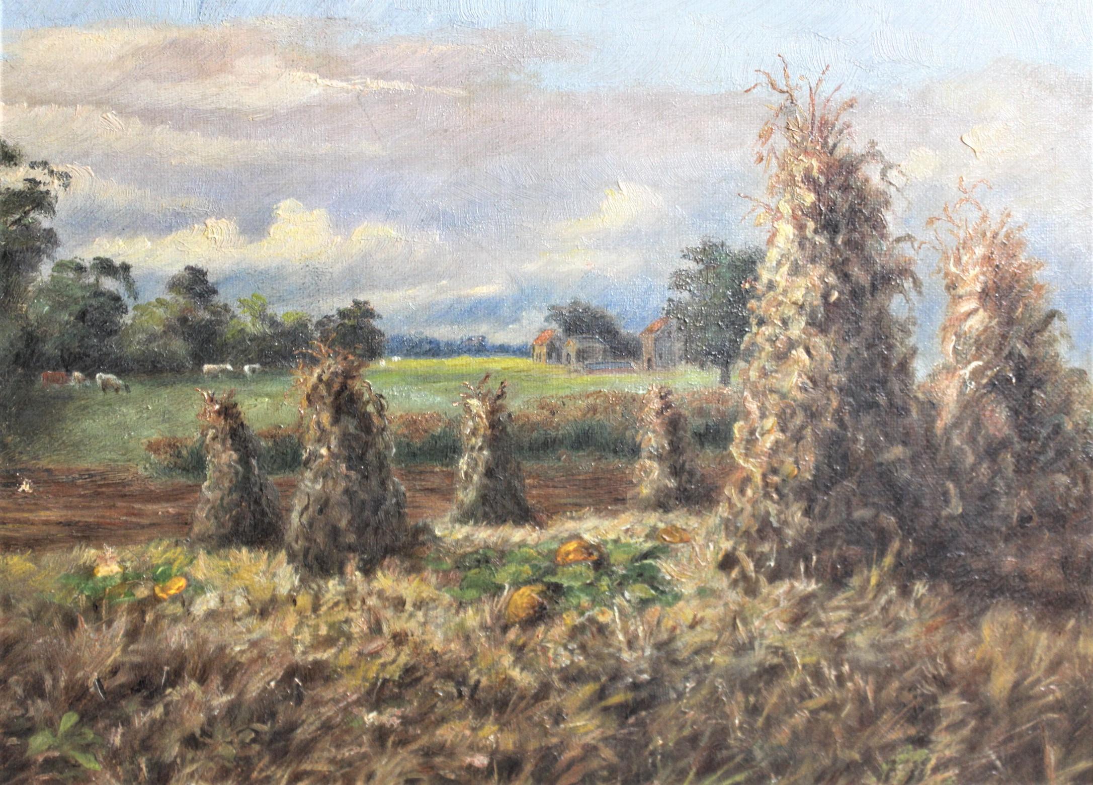 20th Century Antique Original John Munnoch Framed Oil on Canvas Landscape Painting For Sale