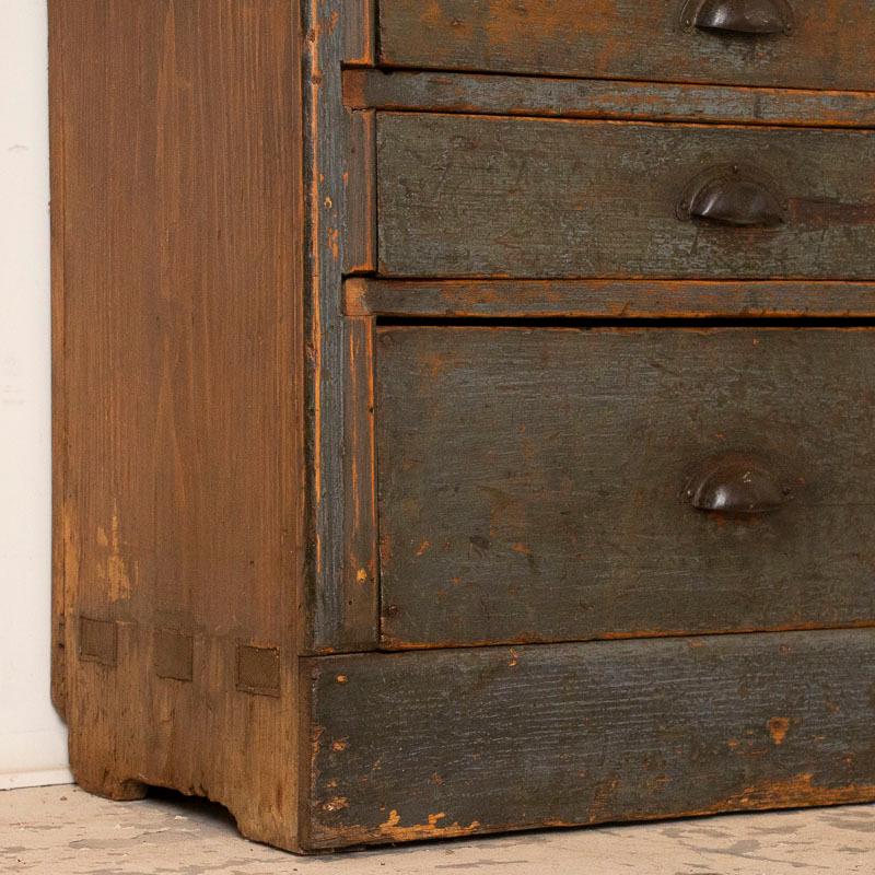 Antique Original Painted Cabinet with Multiple Drawers Apothecary 1